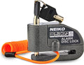 NEIKO 52908A Motorcycle Locks Anti Theft with Alarm, Motorcycle Disc Lock with Alarm, Disk Lock Anti-Theft Motion Sensor, Security Lock Brake, Universal Alarm Lock for Motorcycles, Bicycles & More