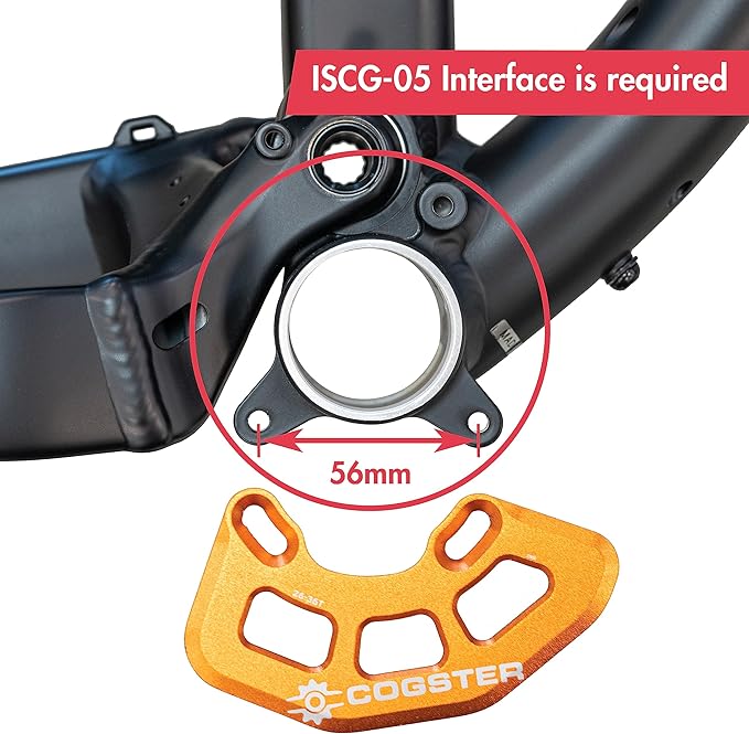 FortiGuard Alloy MTB Bash Guard -A ISCG05 Bicycle Chain Guard for 26T-36T Chainrings, Bike Taco Bash for Your Mountain Bike Chain, BMX Chain