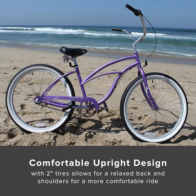 sixthreezero Urban Lady Beach Cruiser Bike, Women's 3 Speed Hybrid Bicycle