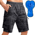 Bikewa Men's Mountain Bike Shorts 3D Padded Loose-fit Biking Riding Cycling Bicycle Biker Shorts Zipper Pockets
