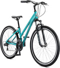 Schwinn Network 3.5 Hybrid Bike, 700c Mens and Womens Bike, 21-Speed Hybrid Bicycle, Aluminum Frame, Suspension Seat, Alloy Linear Pull Brakes, Adult Bicycle