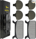 Caltric Front And Rear Brake Pads Compatible with Harley Davidson Flhr Road King 1340 1994-1998