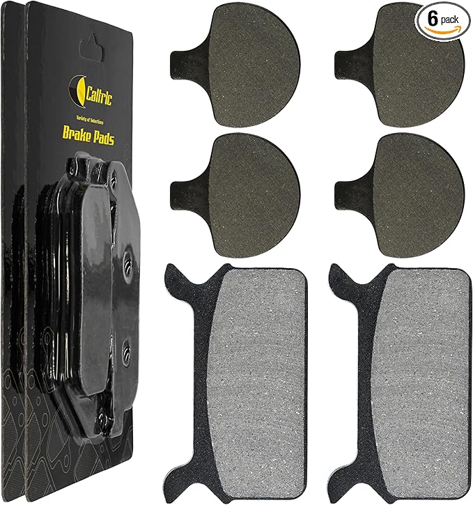 Caltric Front And Rear Brake Pads Compatible with Harley Davidson Flhr Road King 1340 1994-1998