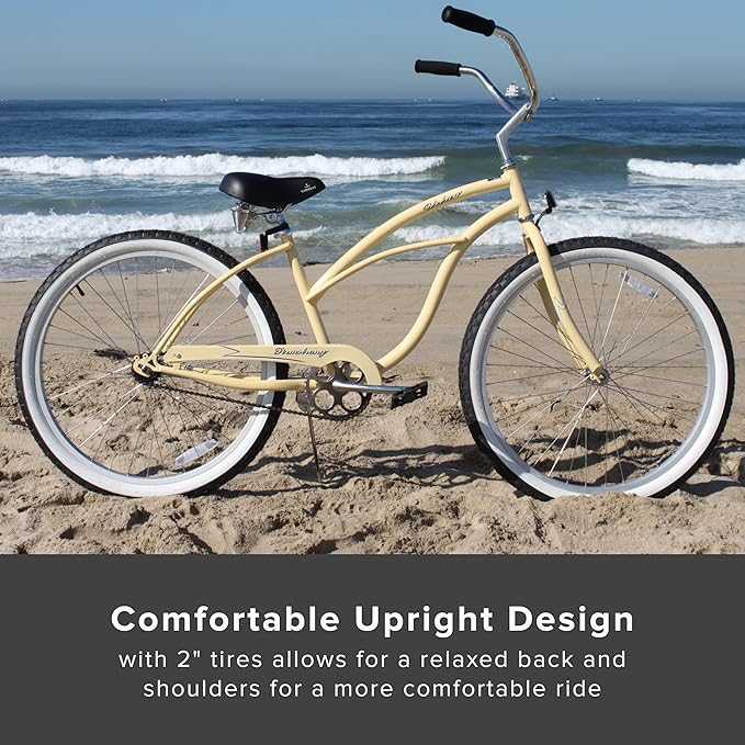 sixthreezero Urban Lady Beach Cruiser Bike, Women's 3 Speed Hybrid Bicycle