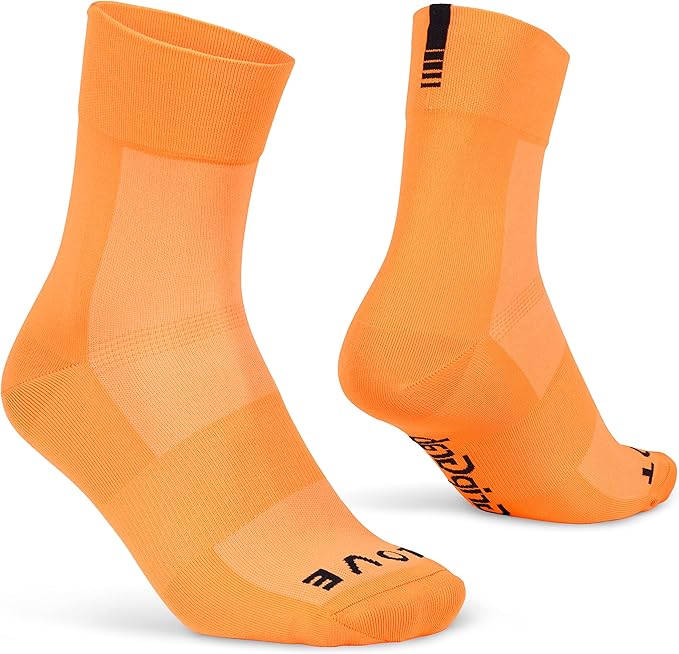 GripGrab Lightweight SL Performance Summer Cycling Socks Eyecatching 2 Lengths Road Mountain Gravel Bike Indoor Biking