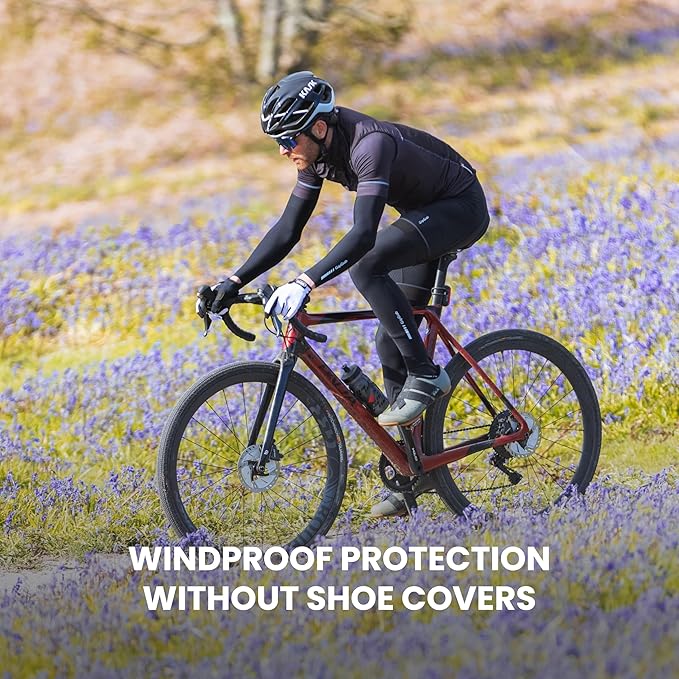 GripGrab Windproof Thermal Spring Autumn Cycling Socks Extra Long High Cut Pre-Shaped Cold Wind Protection Bike Sock