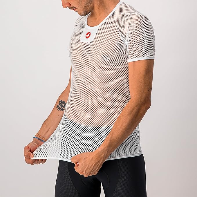 CASTELLI Men’s Core Mesh 3 Short Sleeve, Ultra-Lightweight Moisture-Wicking Base Layer for Hot-Weather Road Cycling