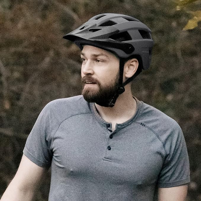 Retrospec Rowan Mountain Bike Helmet with Adjustable ErgoKnob Fit System - 14 Ventilation Ports, Removable Visor & EPS Foam Interior - Lightweight MTB Protection