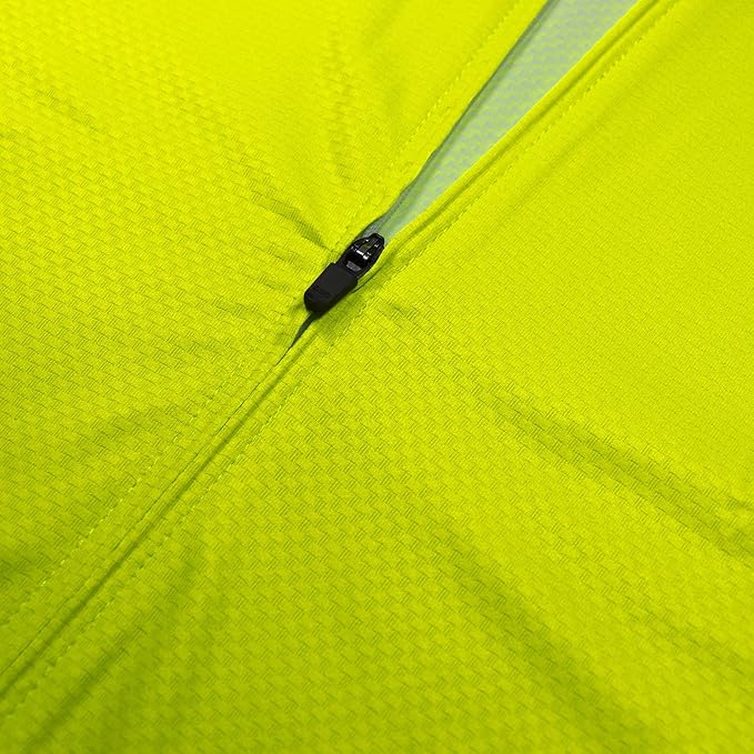 Men's Cycling Jerseys Long Sleeve Bike Biking Shirts Full Zip with Pockets Road Bicycle Clothing