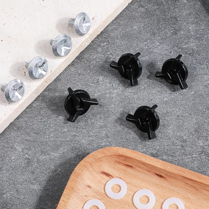 8 PCS Motorcycle Helmet Visor Screws, Helmet Visor Screws with 8PCS Rubber Washers Helmet Visor Replacement Set Helmet Fixing Screws Motorcycle Helmet Accessories for Motocross, Black