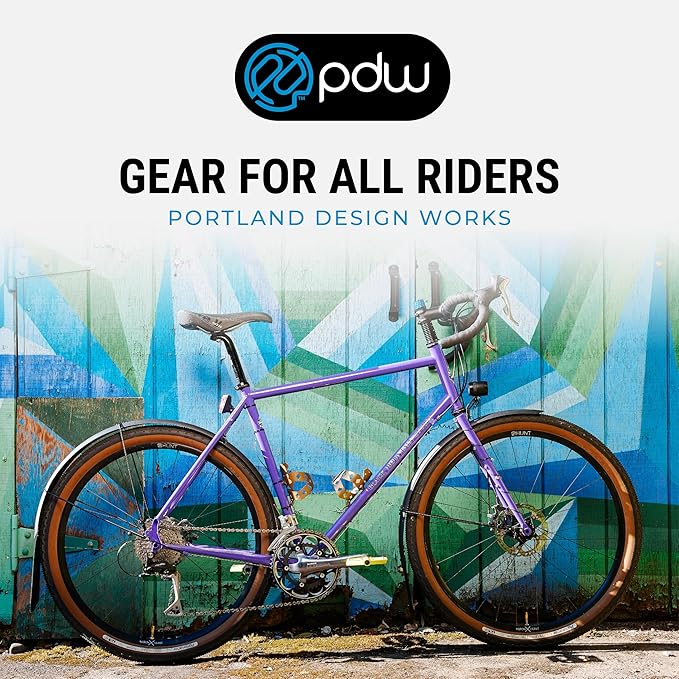 Portland Design Works Water Bottle Cage - Lightweight Water Bottle Holder For Bikes, RATTLESNEK KEJ, Black - Left Opening