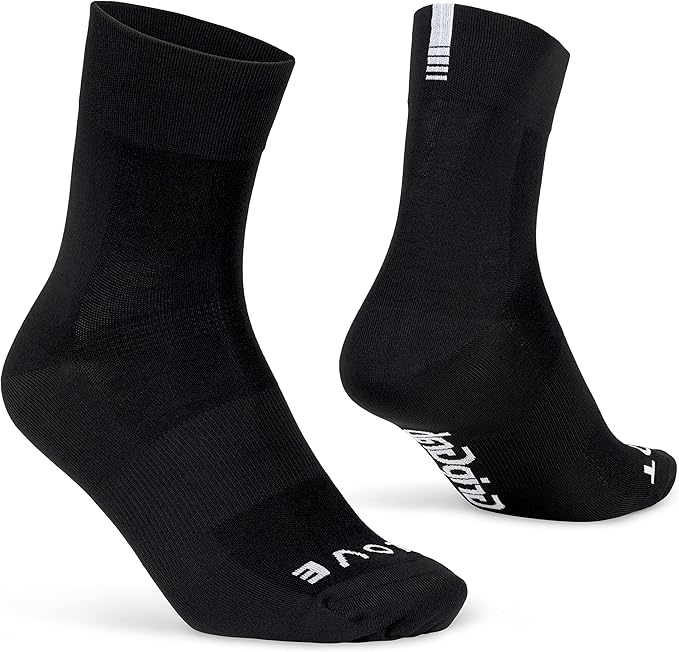 GripGrab Lightweight SL Performance Summer Cycling Socks Eyecatching 2 Lengths Road Mountain Gravel Bike Indoor Biking