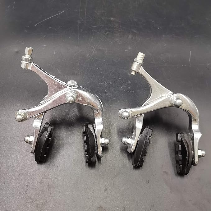 CDHPOWER Bike Brake, Bike Disc Brake, Bicycle C Brake Caliper, Aluminum Alloy Front & Rear Side Pull Brake Set Bike Accessory for Mountain Bike, Folding Bike, Road Bicycle