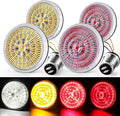 LX-LIGHT New Upgrade 2 Inch 1157 LED Turn Signals Front Rear Kit Compatible with Touring Dyna Softail Sportster Street Glide Road Glide Iron 883 Motorcycles (4PCS)