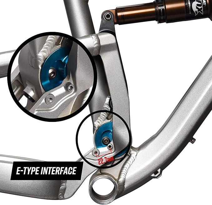 Funn Zippa Lite MTB Chain Guide, E-Type Mount (SRAM S3 Compatible), 26T-36T, Bicycle Chain Protector