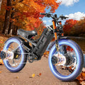 eAhora 5600W Romeo Pro 3 Dual Motor Electric Bike for Adults 50MPH, 60V70A, 26x4 Fat Tire Full Suspension All Terrain Ebike for Men Women, Up to 200 Miles for Snow Off-Road Commuter Mountain E-Bike