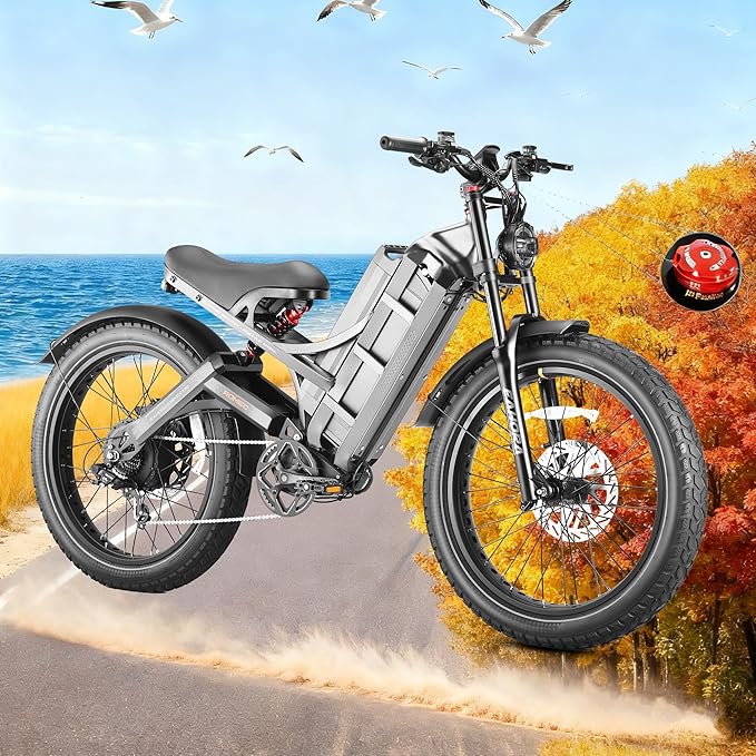 eAhora 2025 Romeo Ultra/Romeo 2 Peak 3000W/2500W 42/40 Mph Electric Bike for Adults 60V 70Ah/52V 60Ah 100-200Miles Long Range Ebike 26" Fat Tire Full Suspension Electric Bicycle