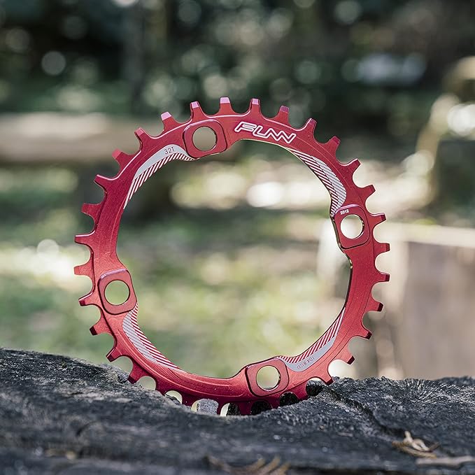Funn Solo Narrow Wide Chainring for 9 10 11 12 Speed Chain, Fits 104mm BCD Interface Crankset, Single Speed Bike Chain Ring for MTB, BMX Bike, Gravel Bike and Road Bike