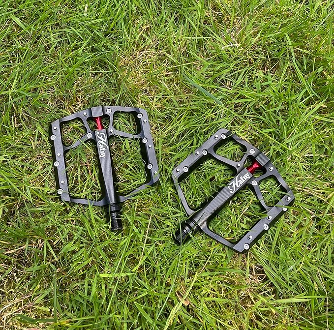 Hafny Aluminum Bike Pedals, CNC machined, Wide Sturdy Platform, HF-1400