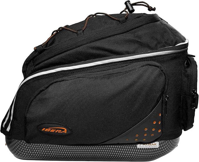 Ibera PakRak IB-RA15 Touring Bicycle Carrier and Quick Release Bag (Splashguard Rack+Bag)
